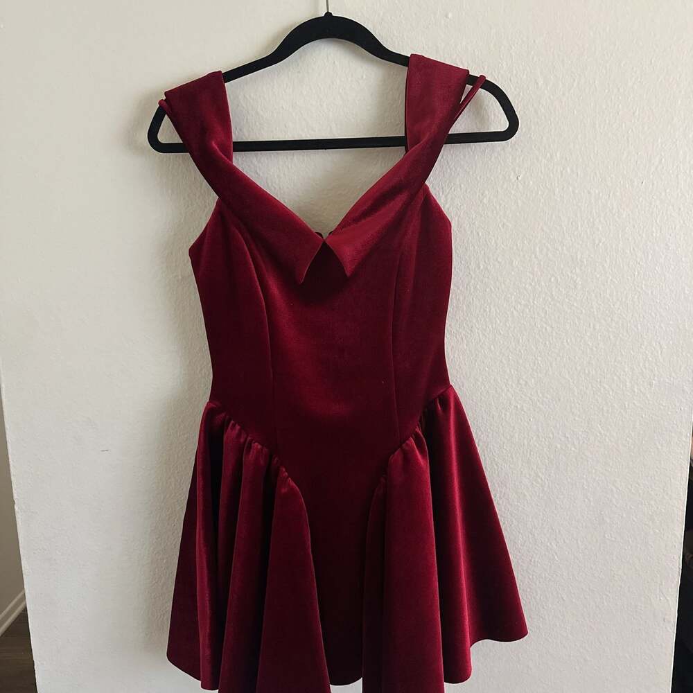 Andie Velvet Drop Waist Skater Dress